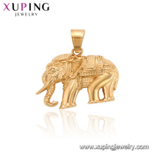 34200 xuping plaqué or animal éléphant pendentif charme bijoux